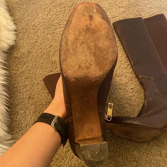 Gently used Tory Burch Leather boots. - Picture 2 of 3
